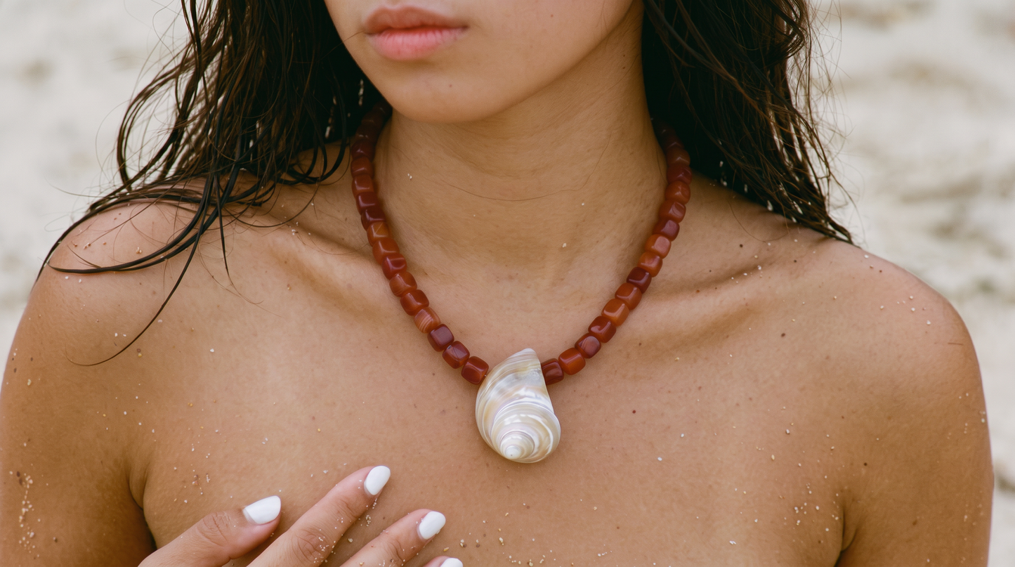Sunsets on the beach necklace