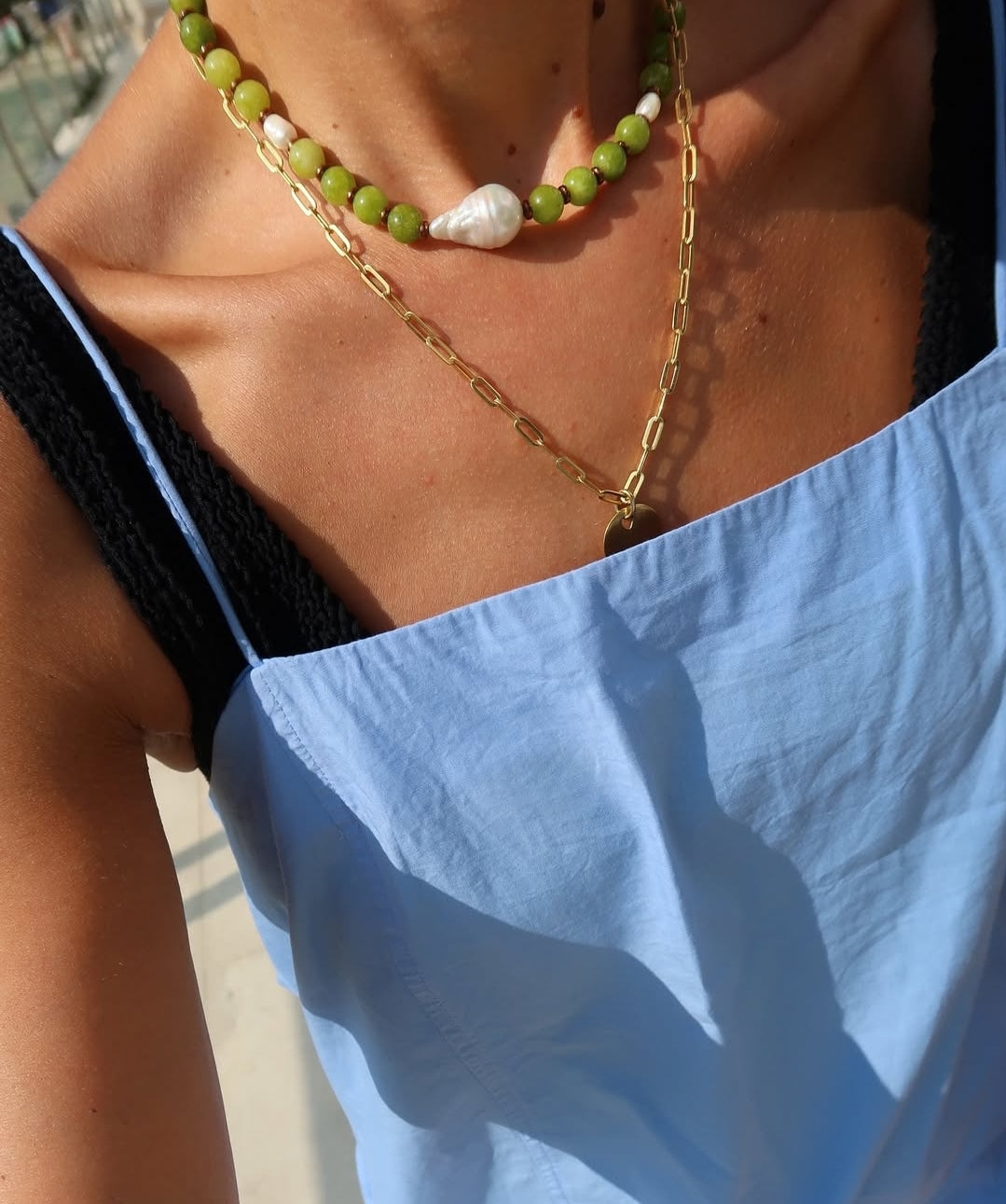 Pearls and natural stones