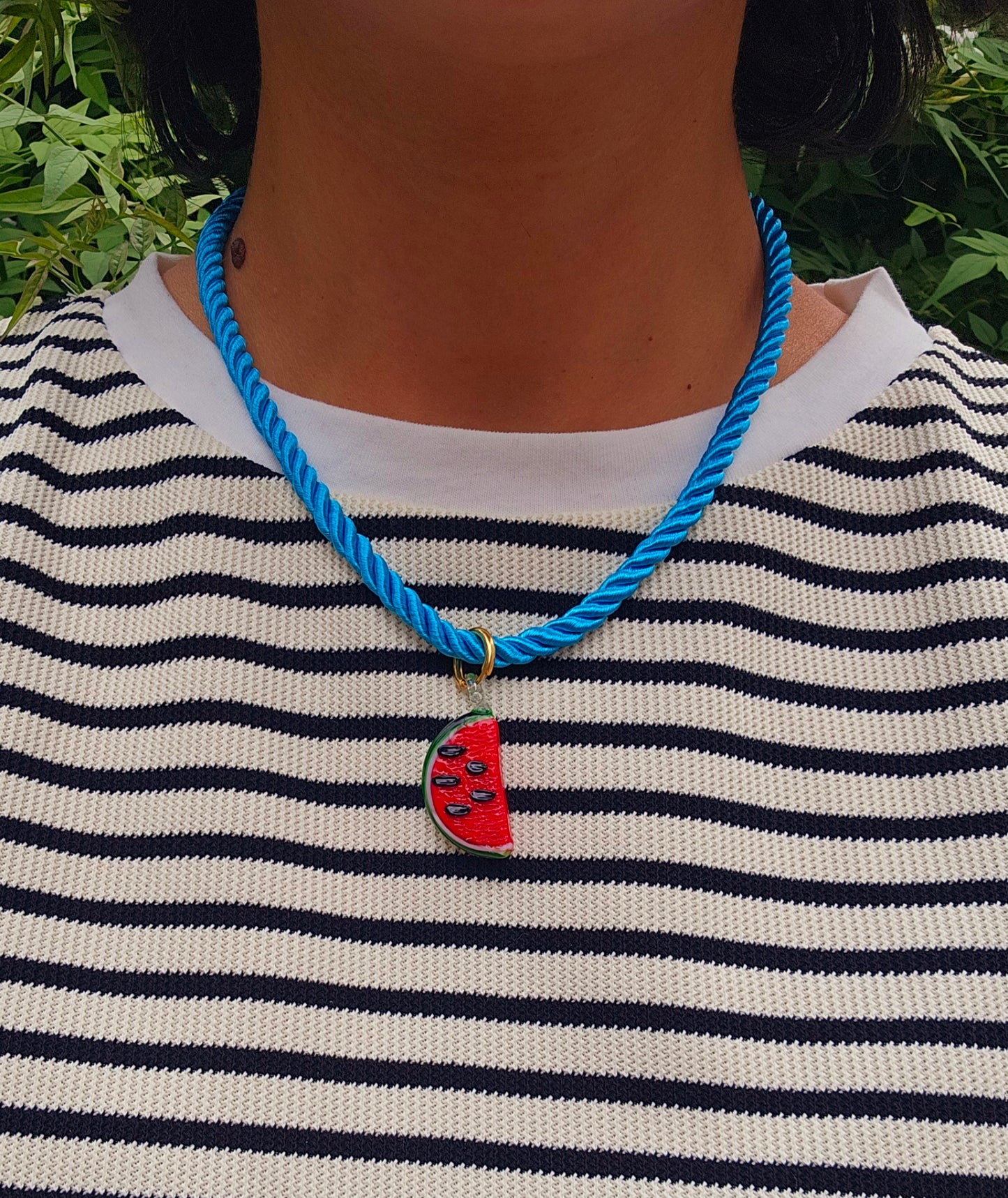 Watermelon glass pendant