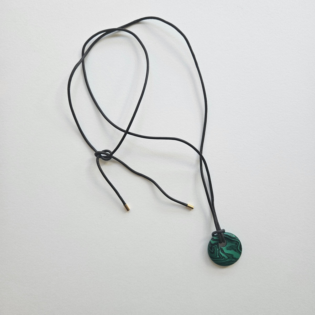 Malachite stone disc