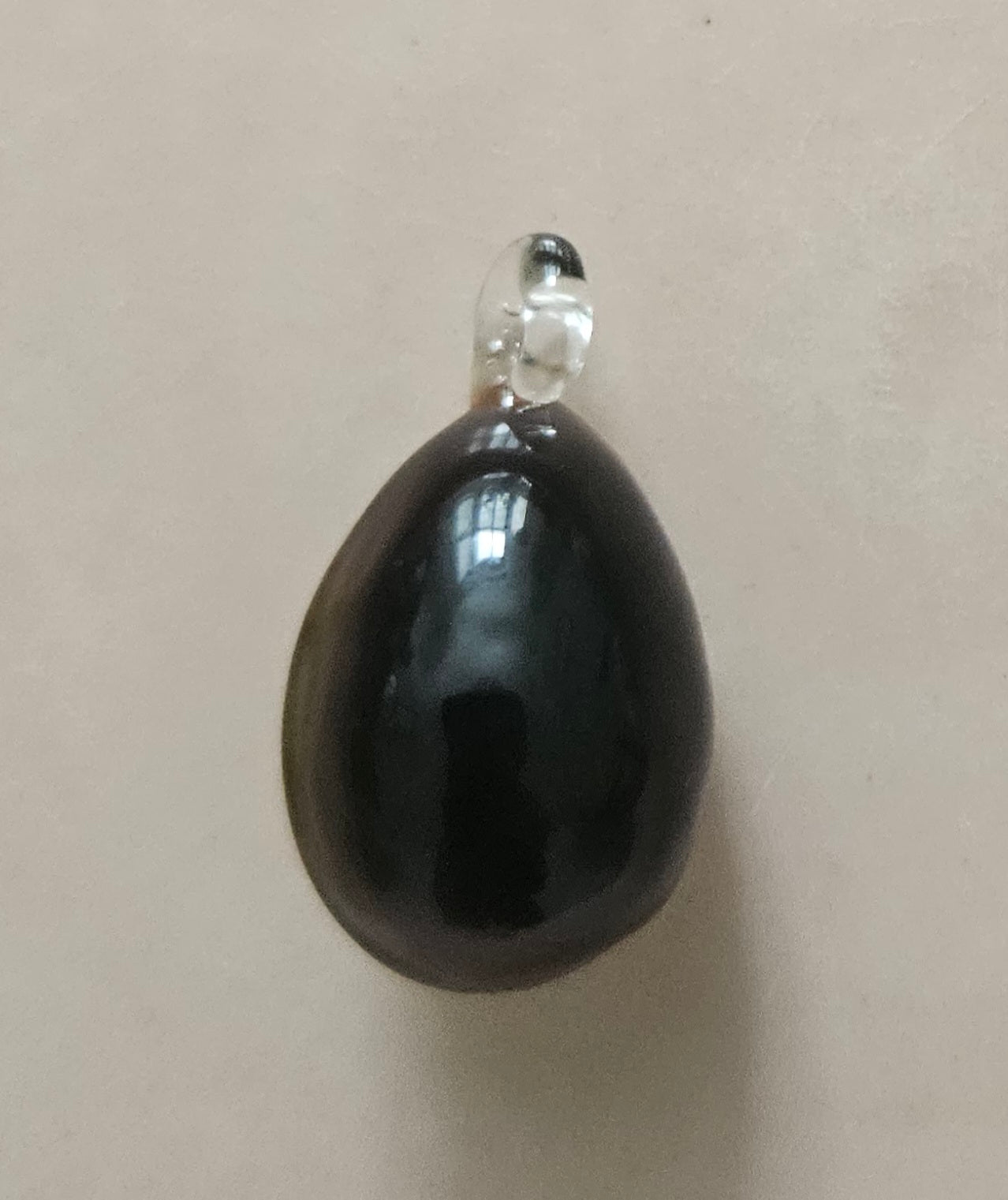 Avocado glass pendant