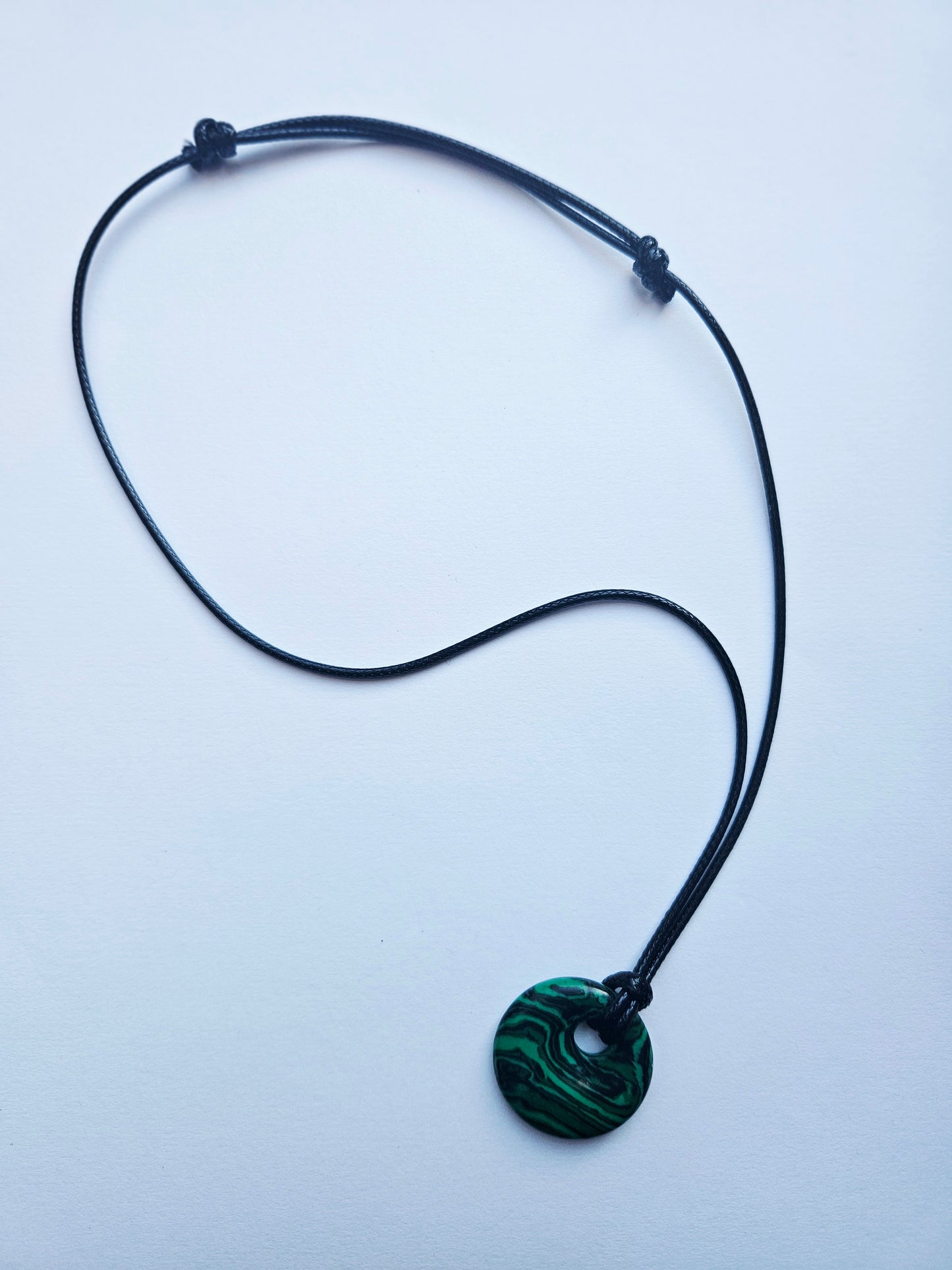 Malachite stone disc