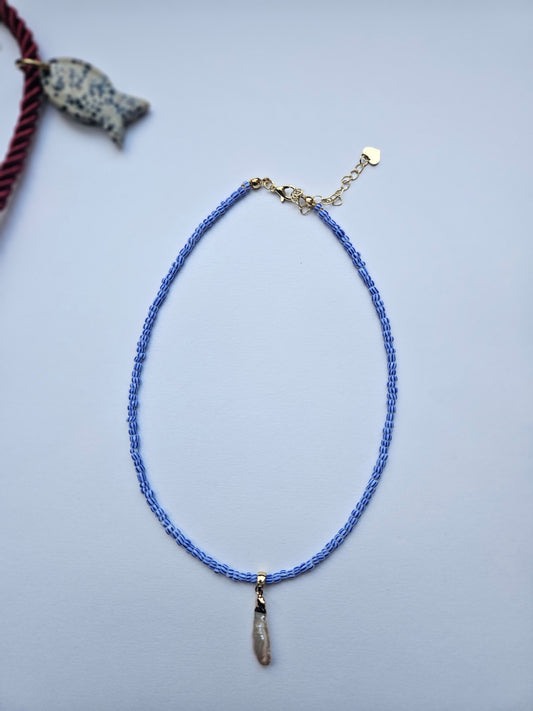 Blue seed pearl