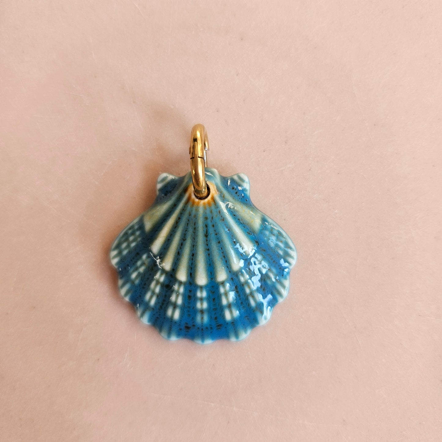 Blue ceramic shell