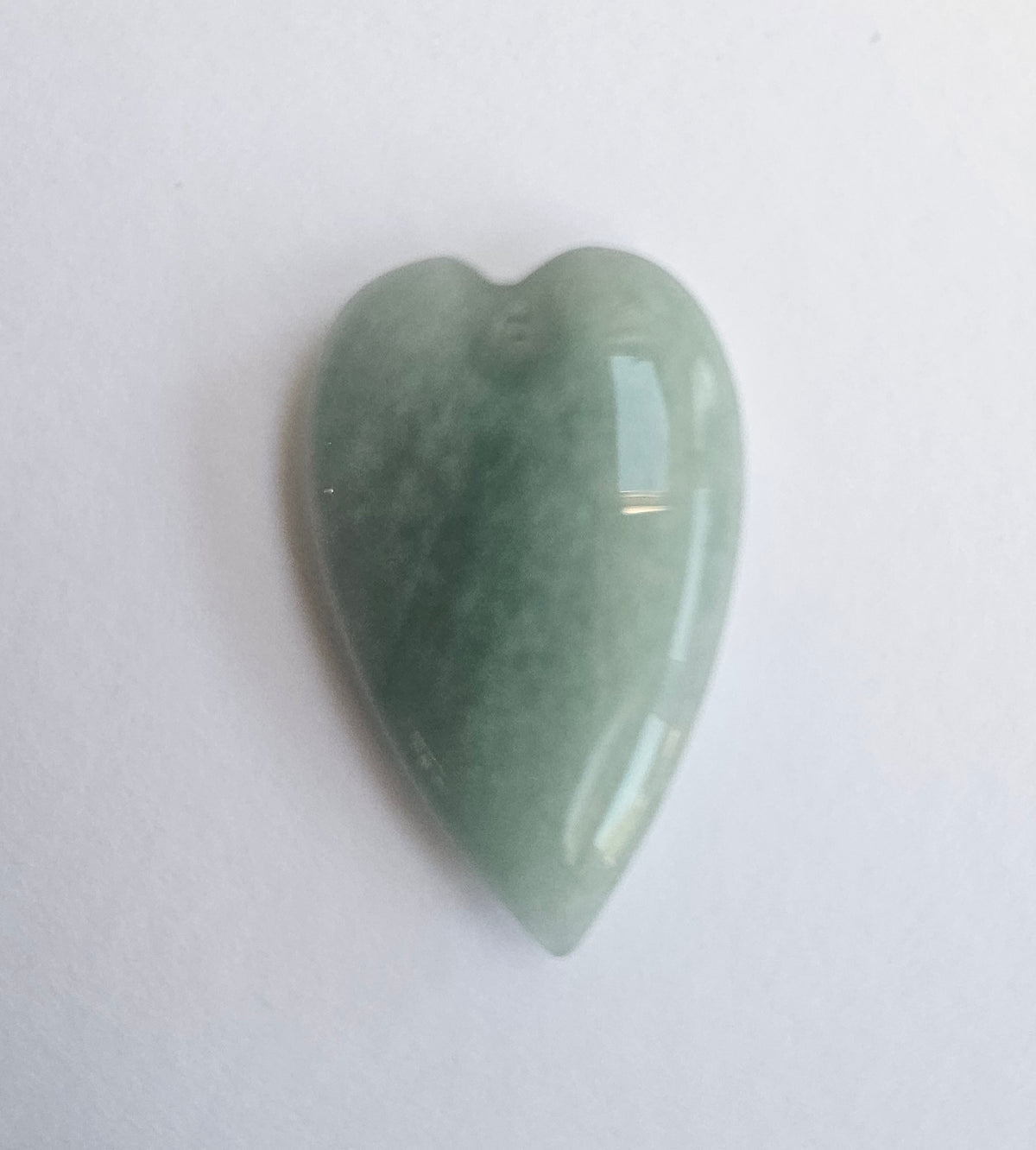 Green aventurine heart