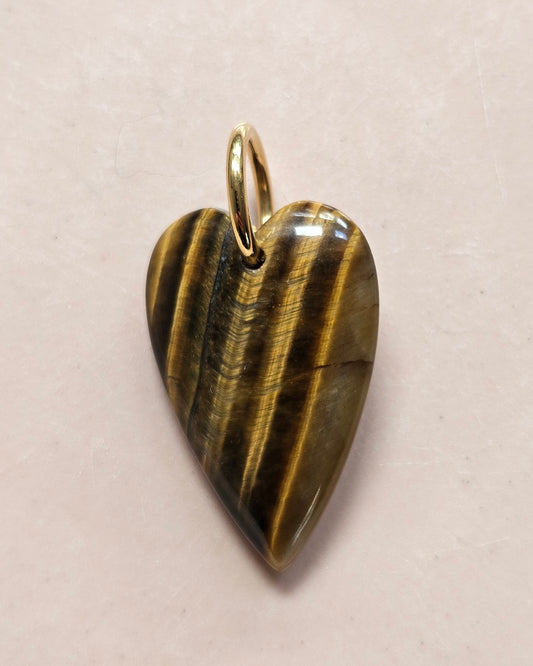 Tiger eye heart