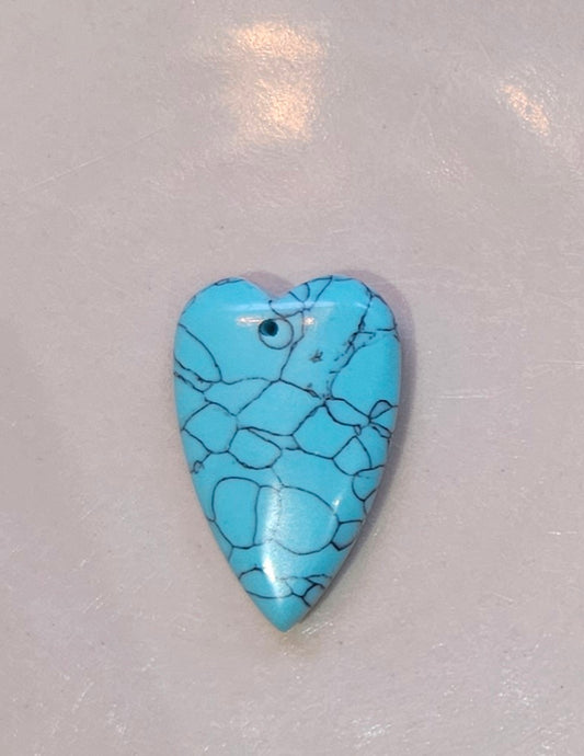 Turquoise heart pendant