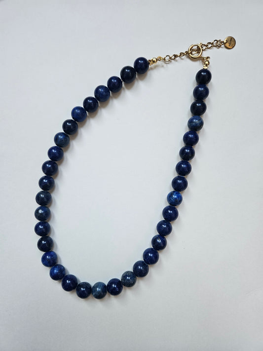 Lapis Lazuli beaded necklace.
