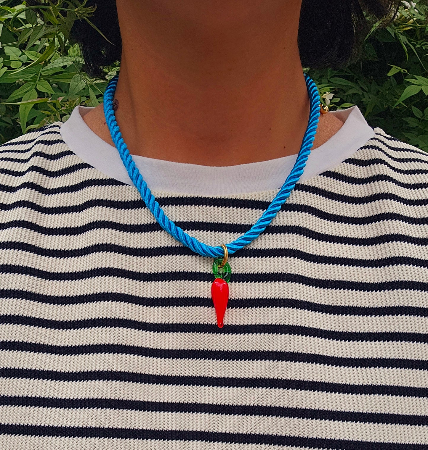 Chilli glass pendant