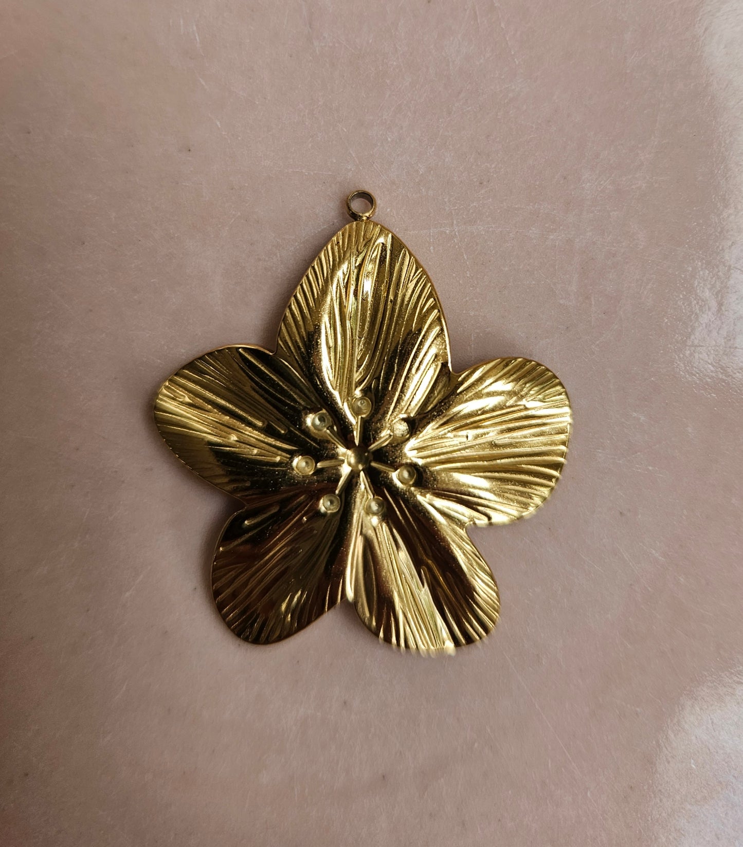 Gold filled flower pendant