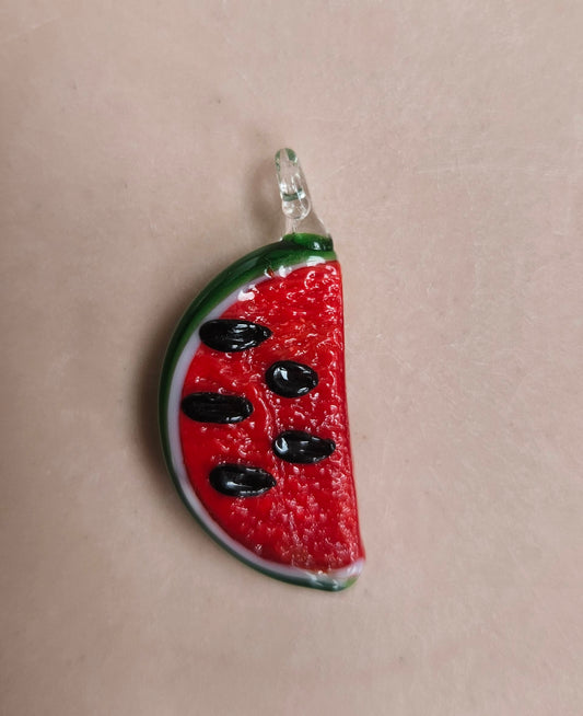 Watermelon glass pendant