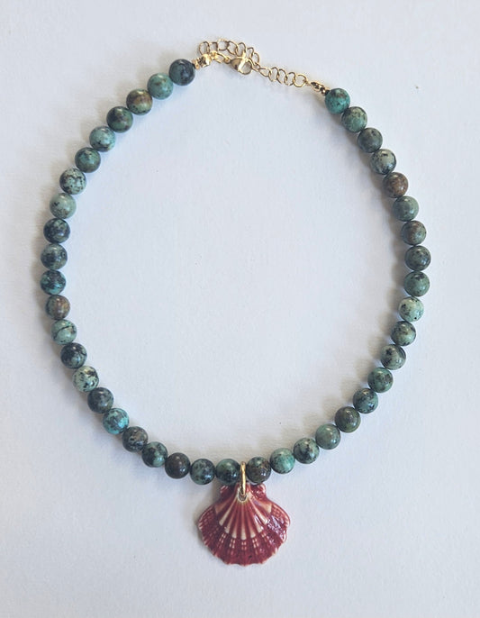 Turquoise red shell