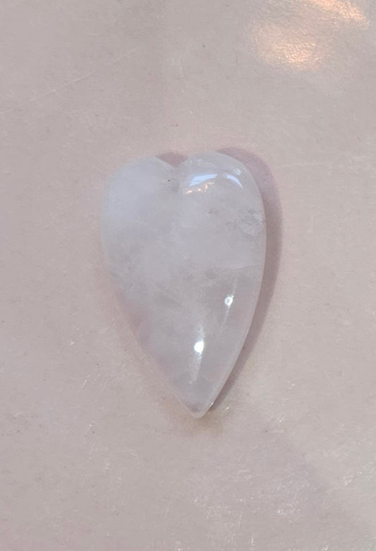 Rose quartz heart pendant