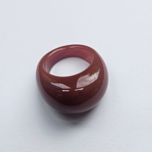 Onxy agate ring