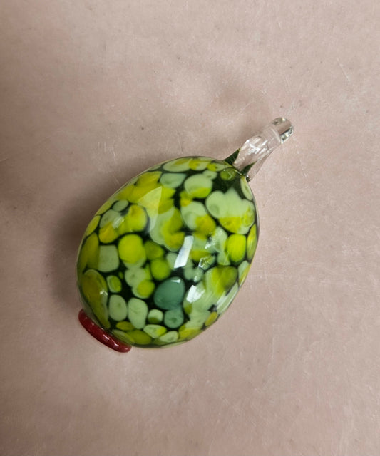 Olive glass pendant